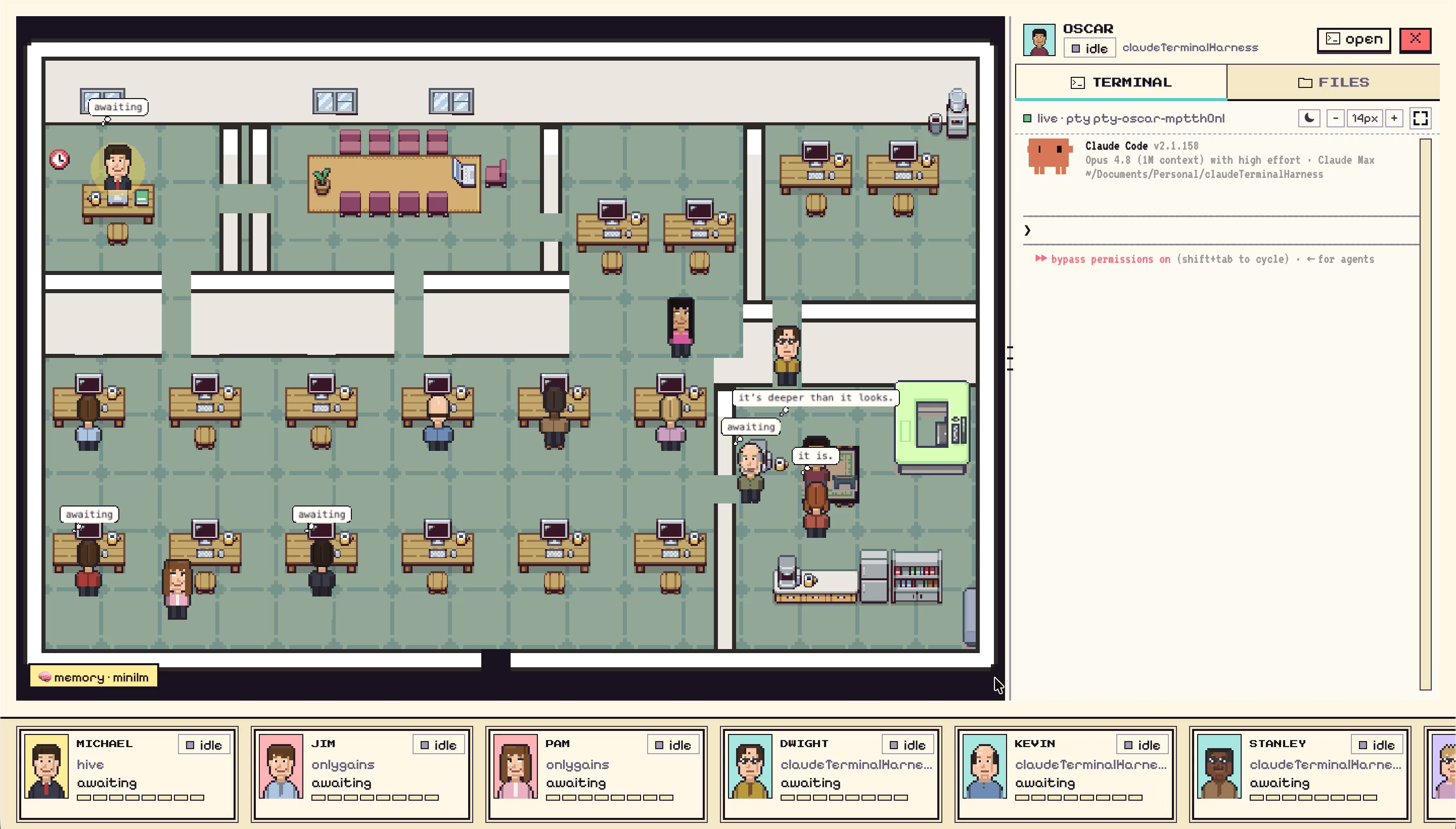 本地运行的“AI办公室”:让多个Claude智能体像真人团队一样协同编程