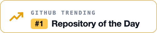 GitHub Trending — #1 Repository of the Day