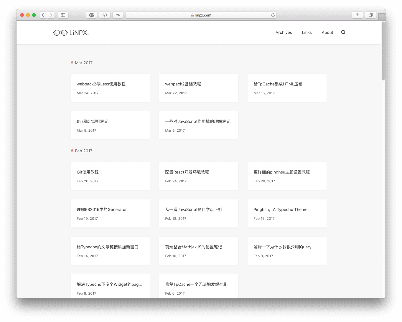 Template Archive Page