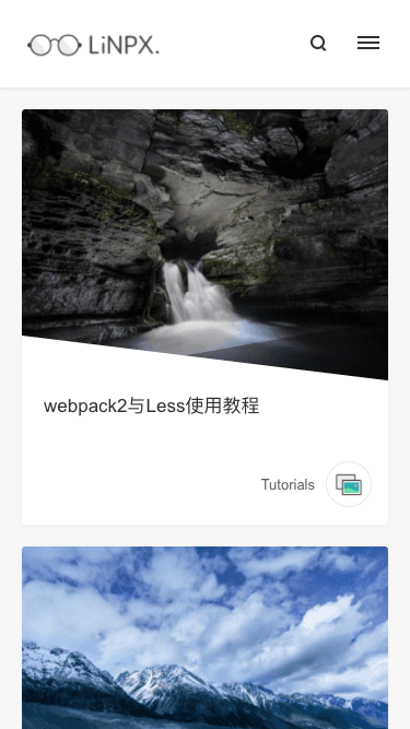 Mobile - Homepage