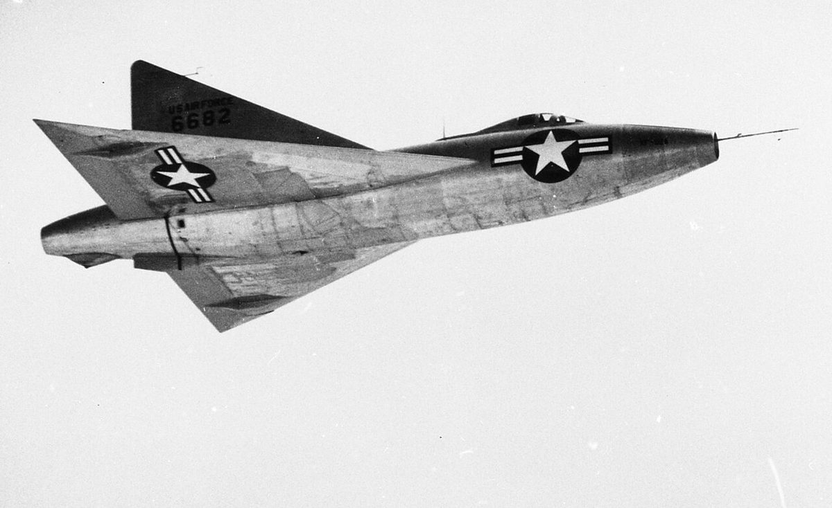 The Convair XF-92A delta-wing research jet — exploring the same radical planform as the Boulton Paul P.111
