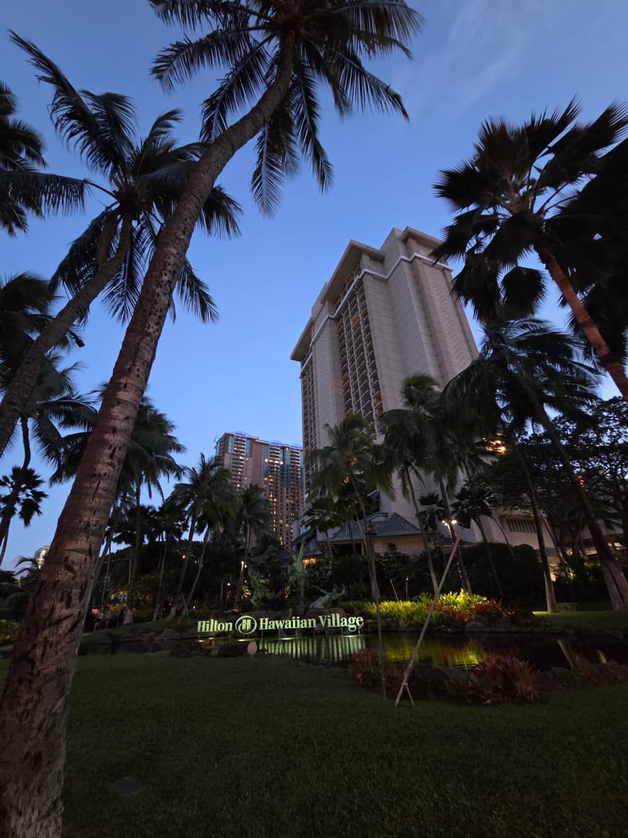 힐튼 하와이안 빌리지 야경