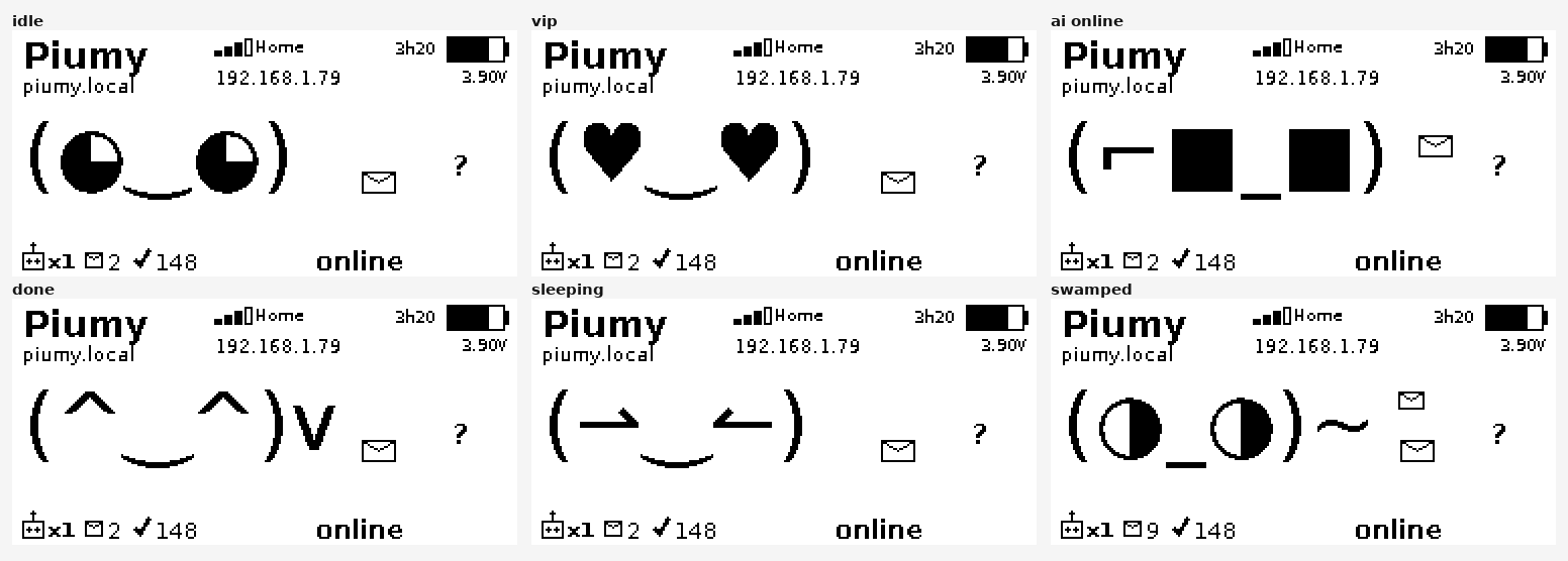 Piumy moods
