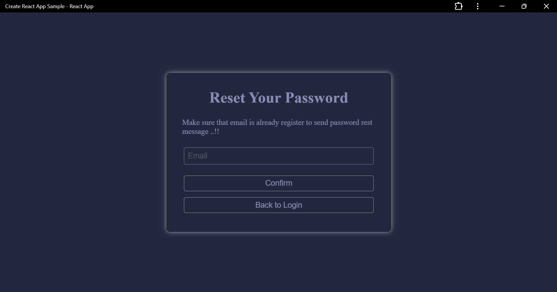 Forgot Password