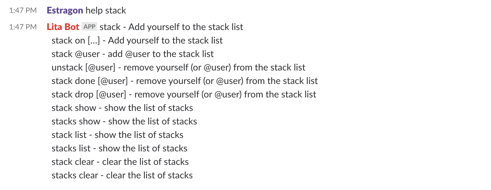 help stack