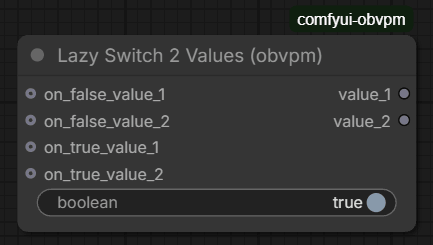 Lazy Switch 2 Values node