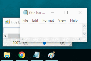 CClose Demo: Hold left click + title bar = toggle window always on top.