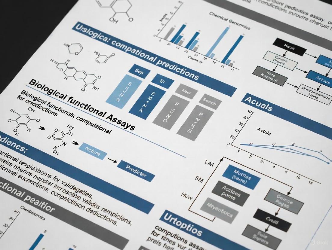 Bridging the Digital and Biological: A 2025 Guide to Functional Assay Validation for Computational Predictions in Drug Discovery