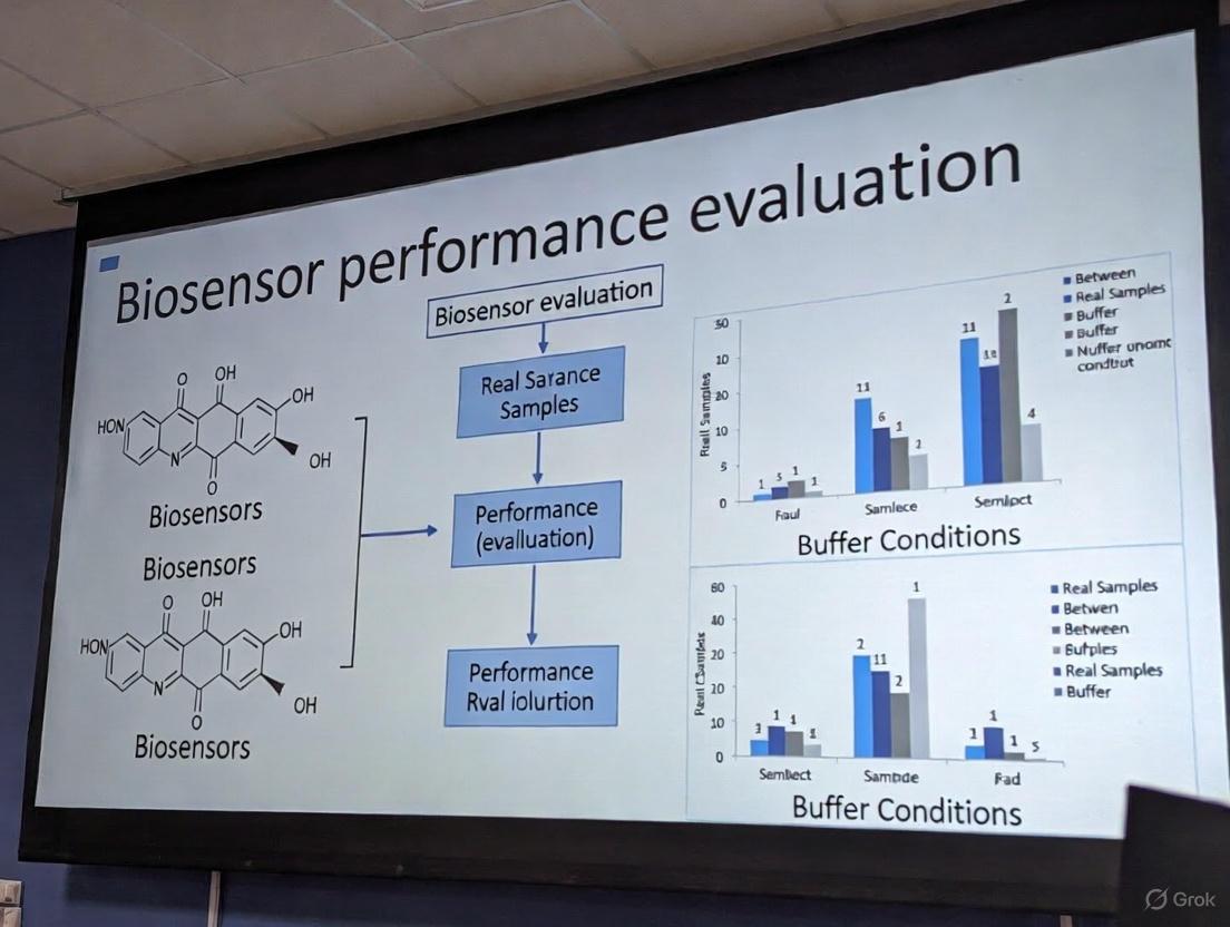 Bridging the Gap: A Critical Framework for Evaluating Biosensor Performance in Real Samples vs. Controlled Buffer