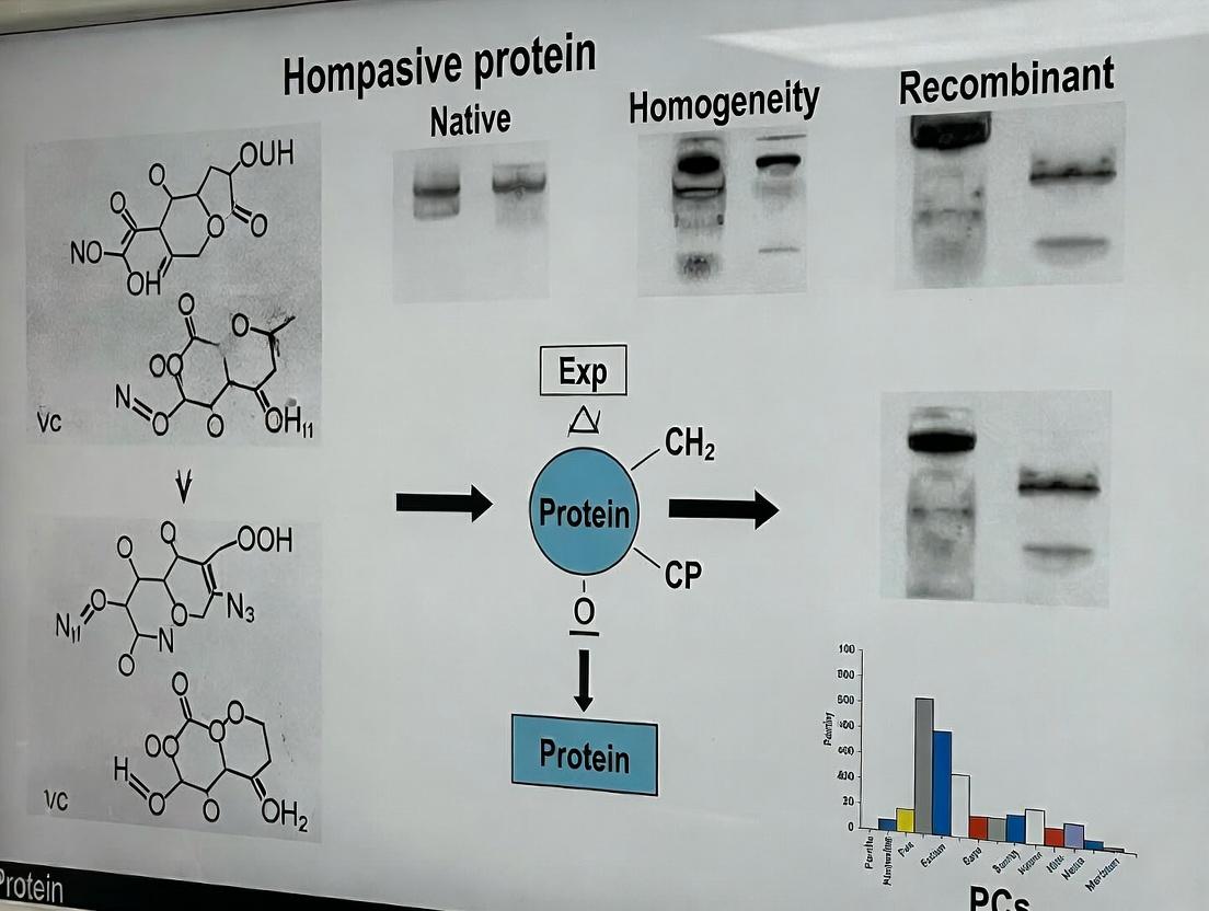 Native vs. Recombinant Protein Homogeneity: A Critical Comparative Analysis for Purity, Function, and Biopharmaceutical Development