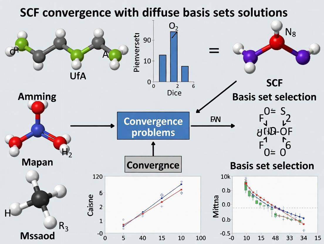 Solving SCF Convergence in Quantum Chemistry: Practical Strategies for Diffuse Basis Sets in Drug Discovery