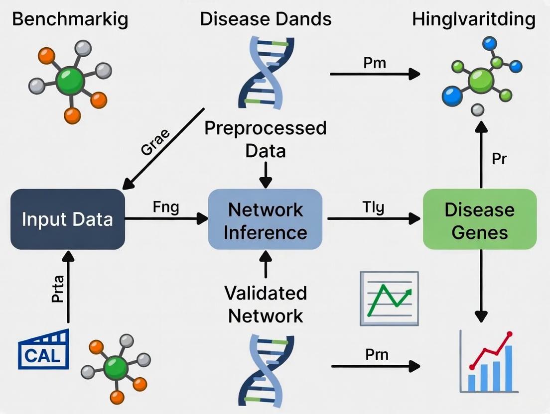 Benchmarking Network Inference Algorithms: A Practical Guide for Disease Mechanism Research and Drug Discovery