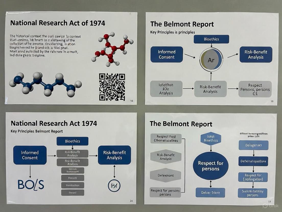 The National Research Act and Belmont Report: A 50-Year Legacy of Ethical Research and Modern Challenges