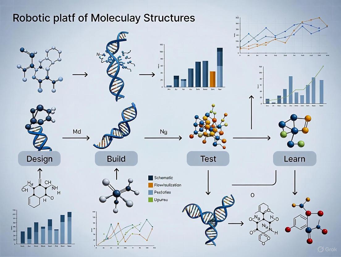 Automating Discovery: How Robotic Platforms and AI Are Revolutionizing the Design-Build-Test-Learn Cycle in Drug Development