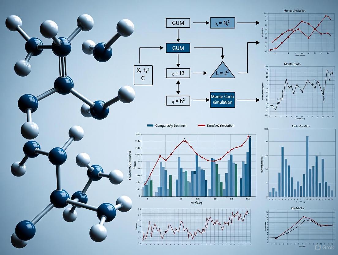 GUM vs. Monte Carlo Simulation: A Strategic Guide to Uncertainty Analysis in Biomedical Research and Drug Development