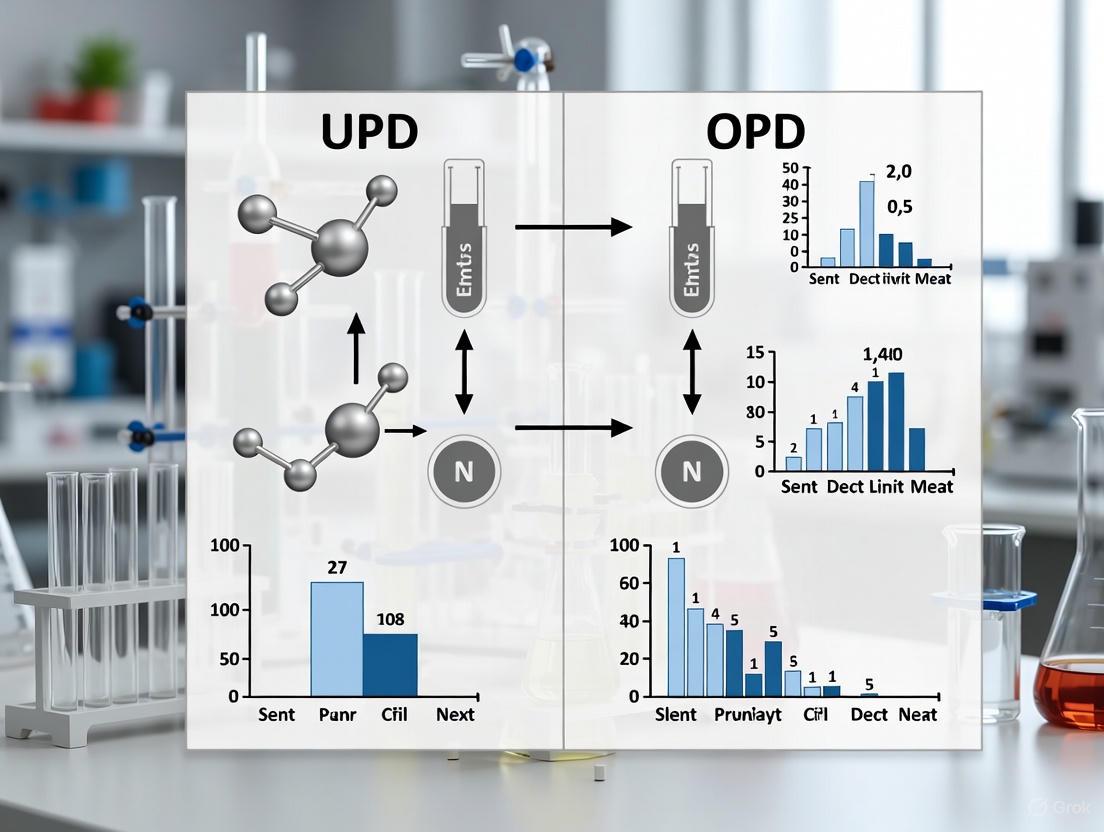UPD vs OPD for Trace Metal Analysis: A Comprehensive Sensitivity Comparison for Pharmaceutical and Clinical Research