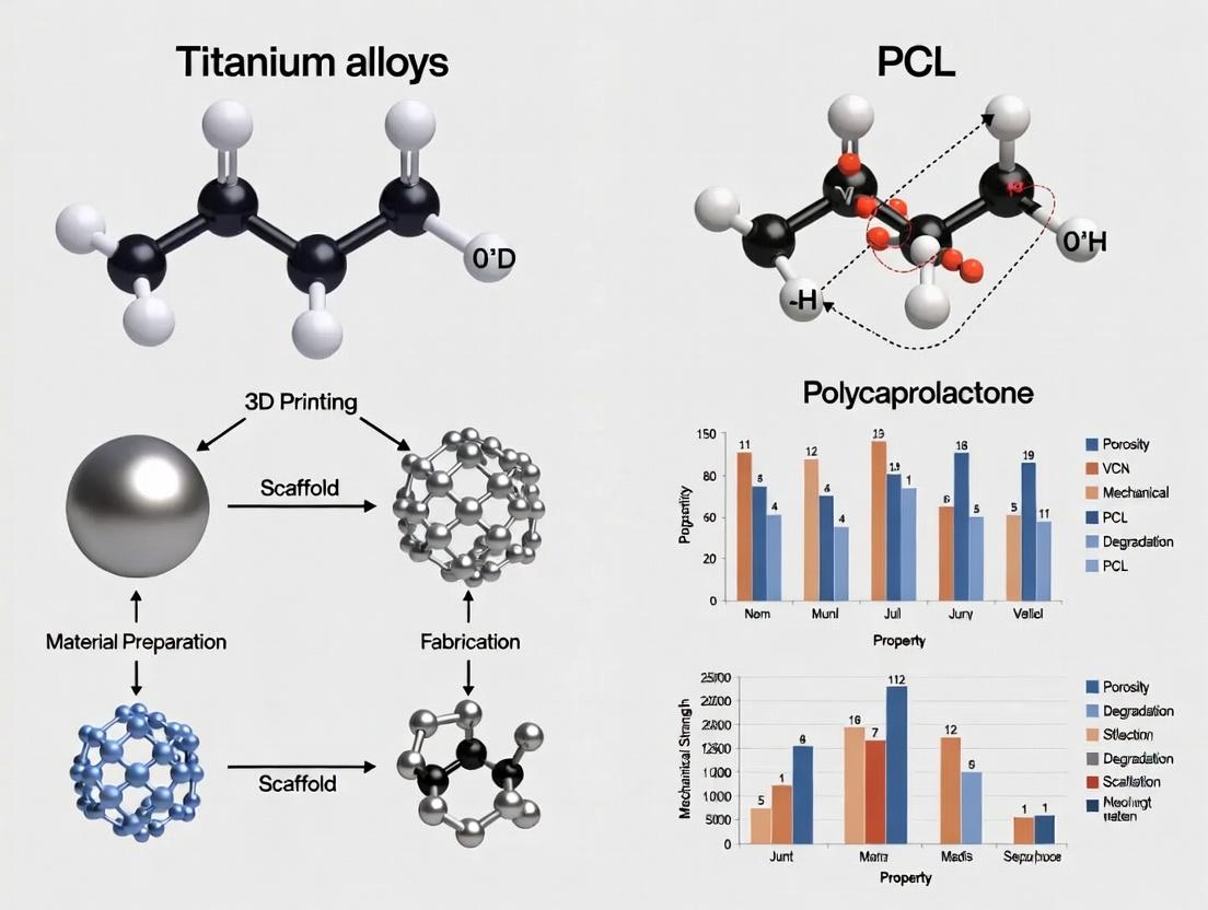 Titanium vs. PCL in 3D Printed Bone Scaffolds: A Comparative Analysis for Biomedical Researchers