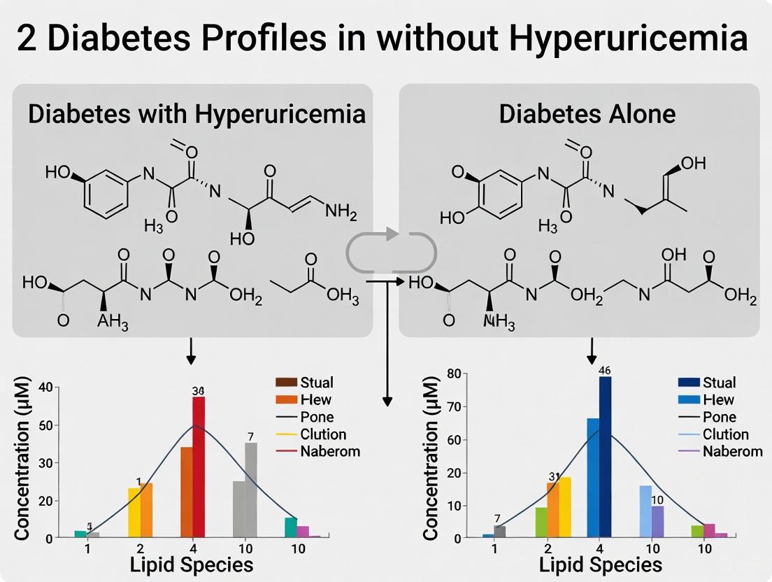 Distinct Lipidomic Signatures in Diabetes with Hyperuricemia: Biomarker Discovery, Pathophysiological Insights, and Clinical Implications