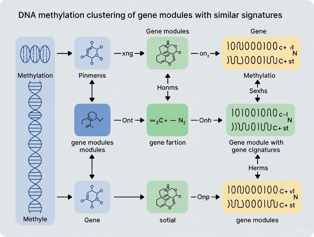 Decoding Cellular Diversity: A Guide to DNA Methylation Clustering and Gene Module Signatures