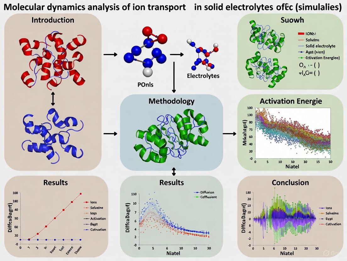 Molecular Dynamics Analysis of Ion Transport in Solid Electrolytes: From Fundamental Mechanisms to Advanced Applications