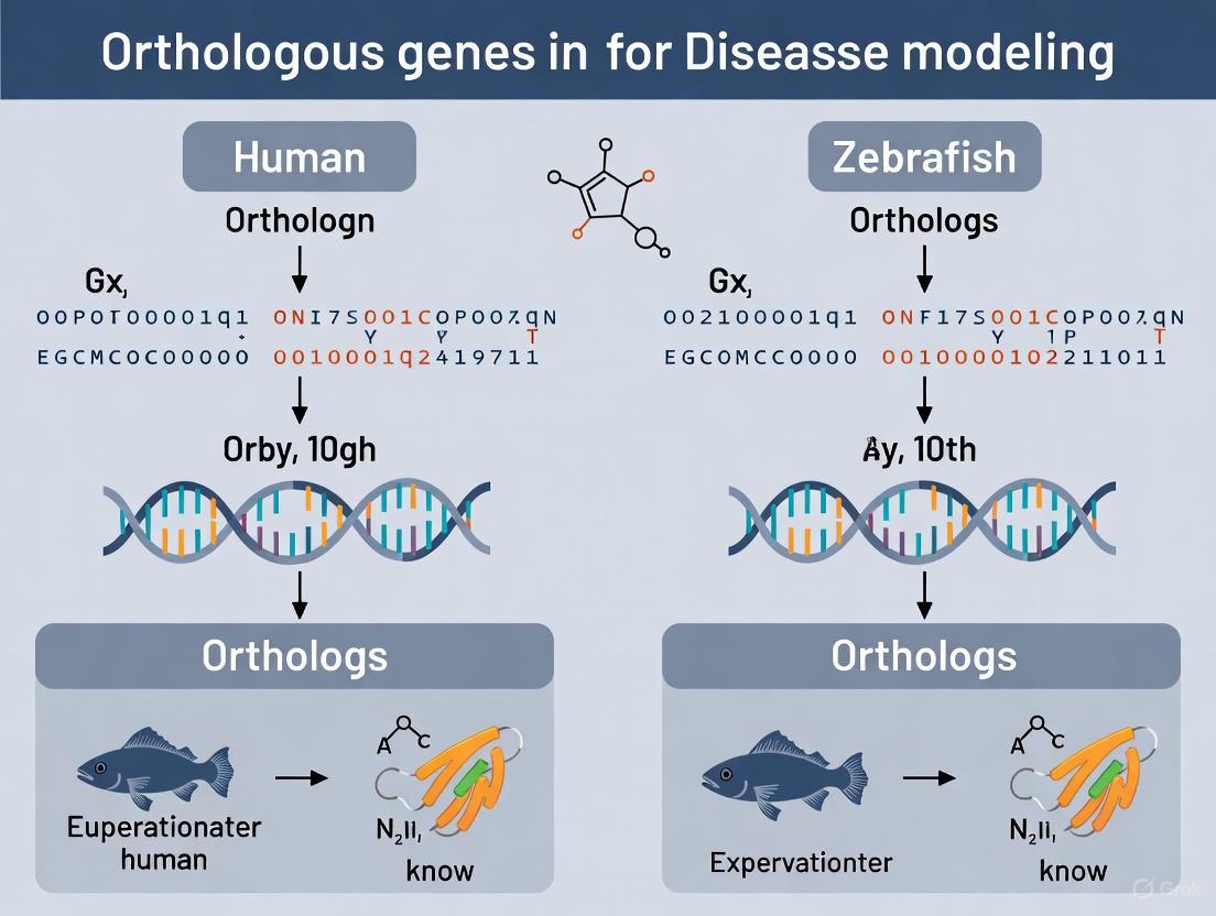 Zebrafish Orthologous Genes: A Powerful Platform for Human Disease Modeling and Drug Discovery