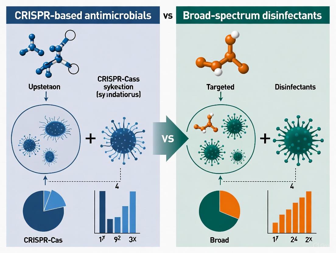 Precision vs Power: CRISPR-Based Antimicrobials Challenge Broad-Spectrum Disinfectants in Surface Sanitation