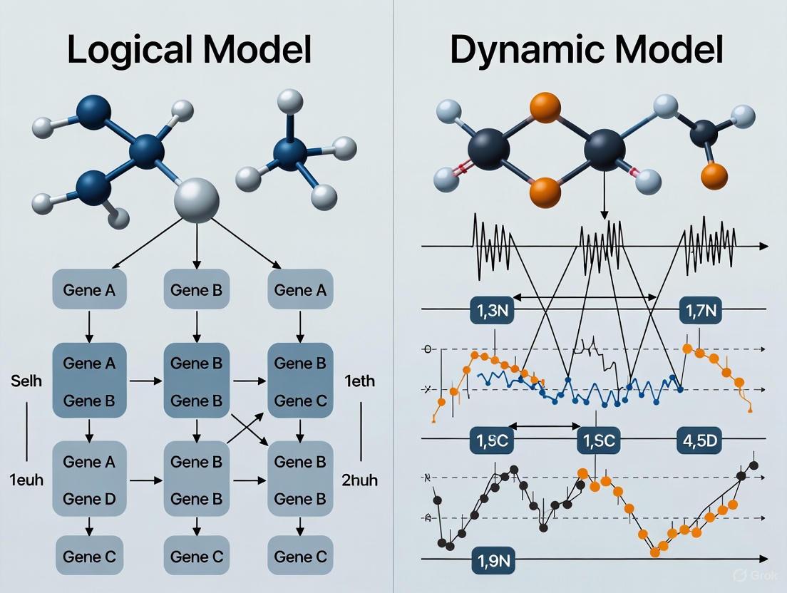 Logical vs Dynamic Models for Gene Networks: A Guide for Biomedical Researchers