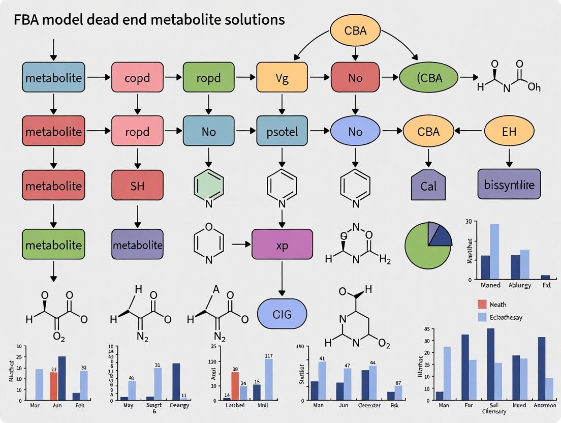 Overcoming FBA Dead Ends: Advanced Strategies for Dead-End Metabolite Prediction and Pathway Resolution in Metabolic Modeling
