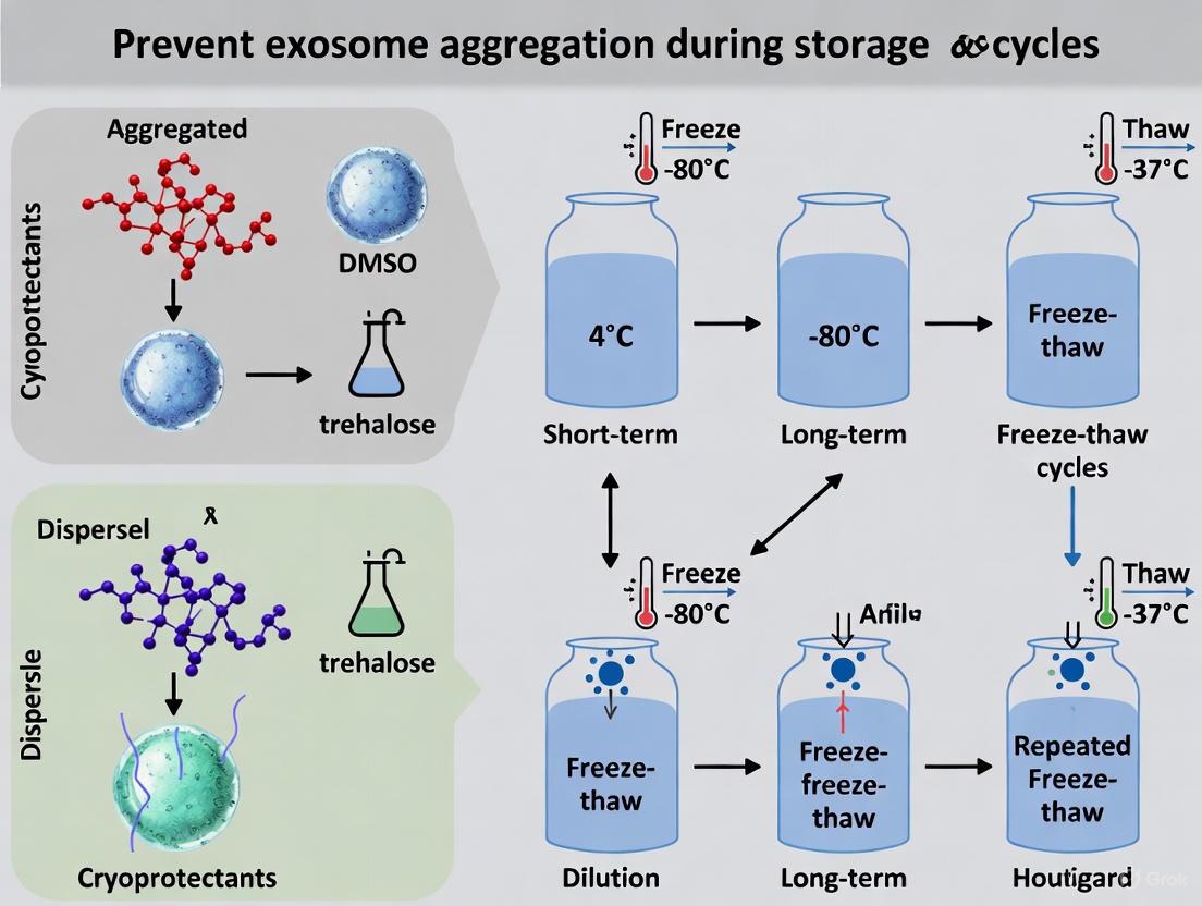 Preventing Exosome Aggregation: A Comprehensive Guide to Stable Storage and Freeze-Thaw Protocols for Translational Research