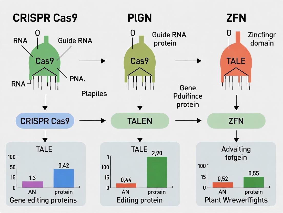 Genome Editing in Plants: A Comprehensive Comparison of CRISPR-Cas9, TALEN, and ZFN Efficiency, Specificity, and Applications