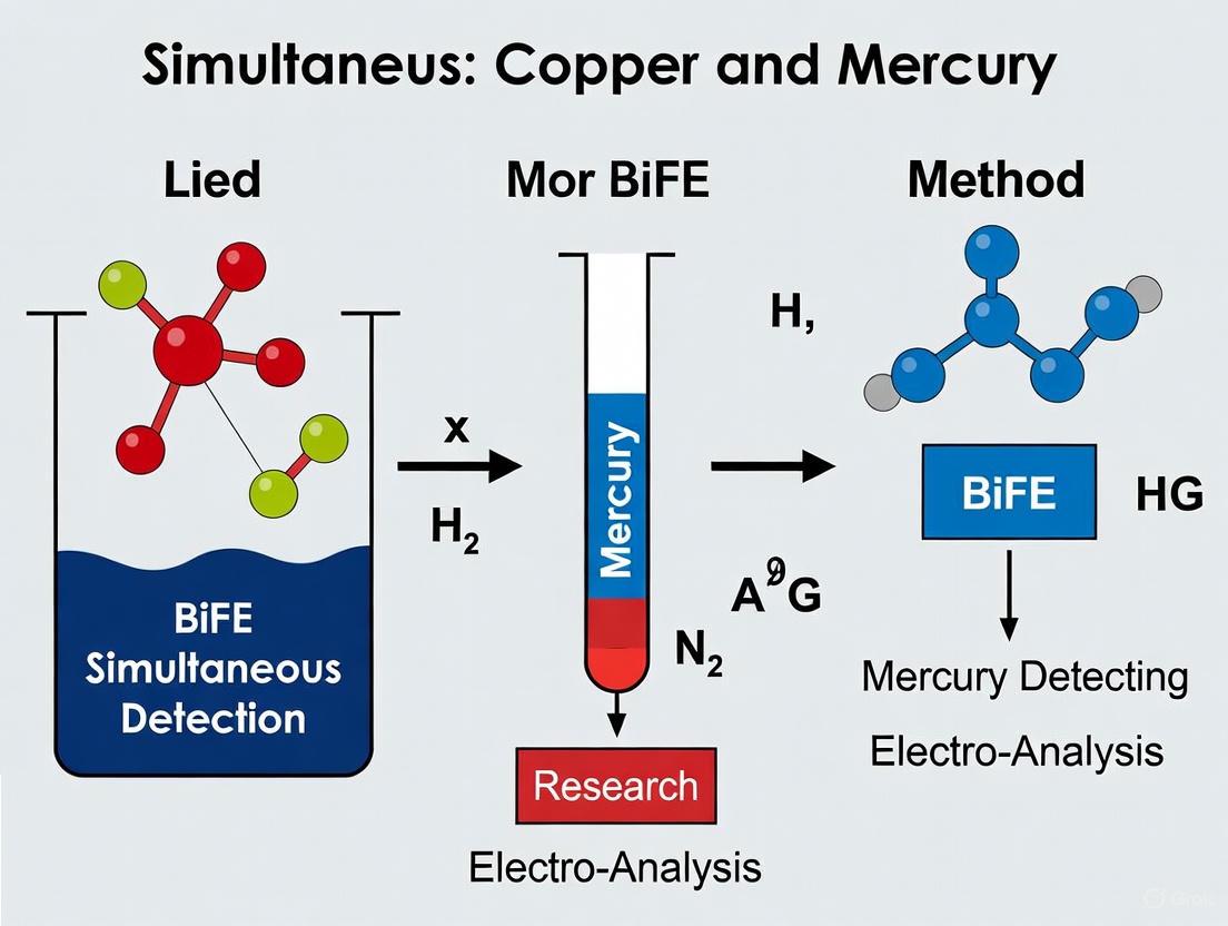Bismuth-Film Electrodes for Simultaneous Detection of Copper and Mercury: A Researcher's Guide to Methods, Optimization, and Validation