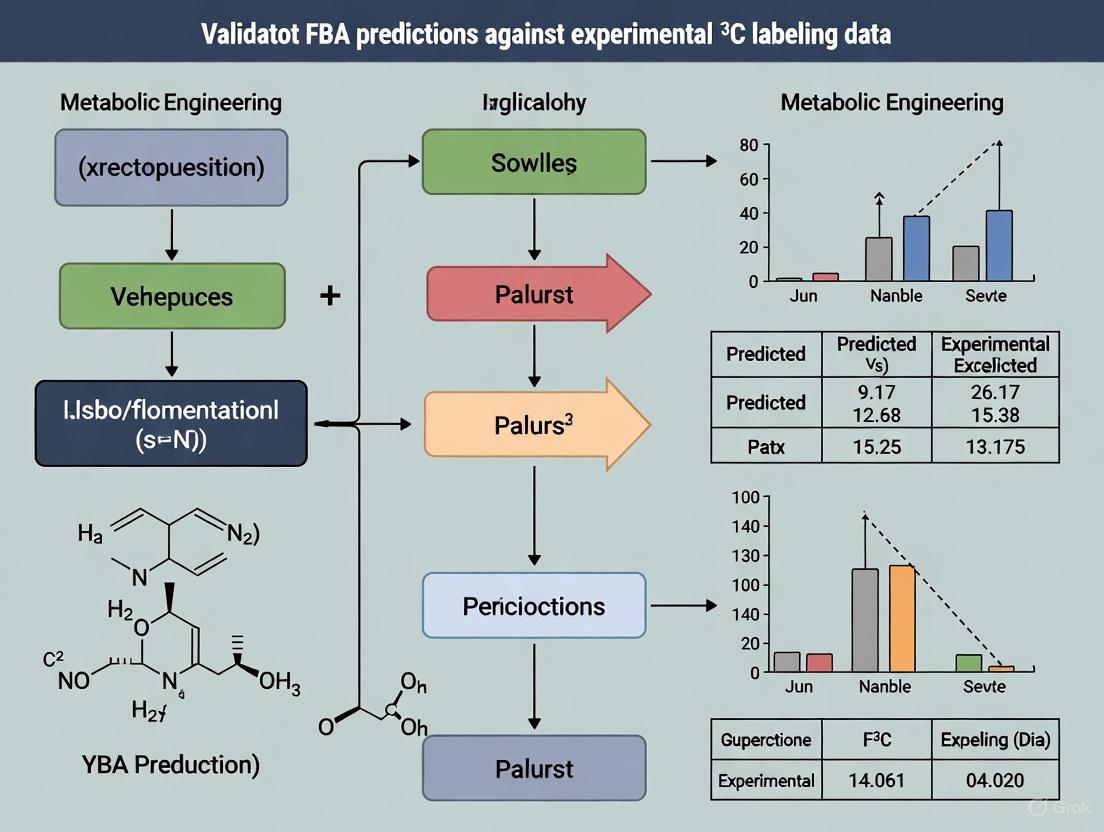 Validating FBA Predictions with 13C Labeling Data: A Framework for Enhanced Confidence in Metabolic Models