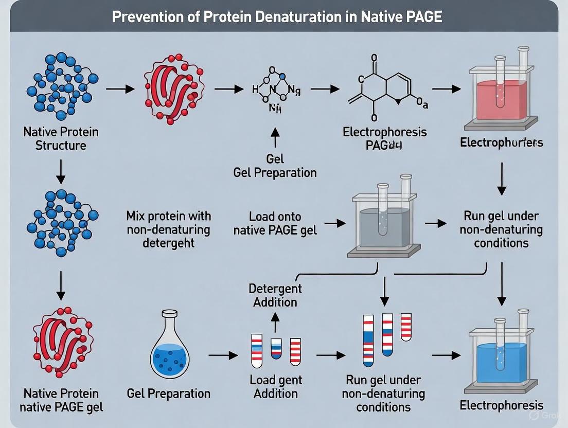 Preserving Protein Truth: A Strategic Guide to Preventing Denaturation in Native PAGE for Functional Analysis