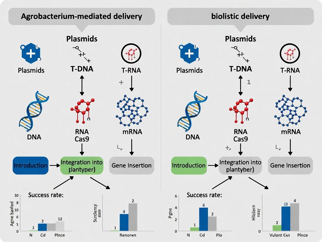 Agrobacterium vs. Biolistic Delivery: Which Method Maximizes CRISPR Efficiency in Research & Drug Development?