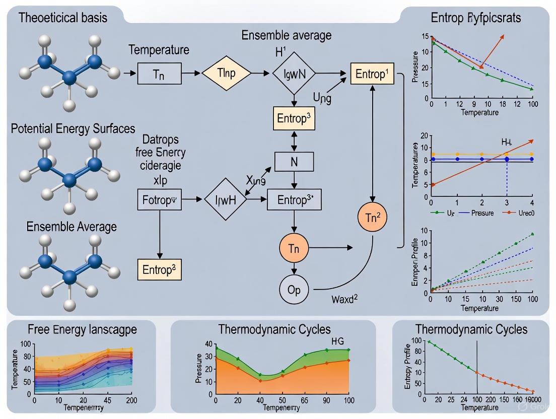 Free Energy and Entropy Calculations: From Theoretical Foundations to Advanced Applications in Drug Discovery