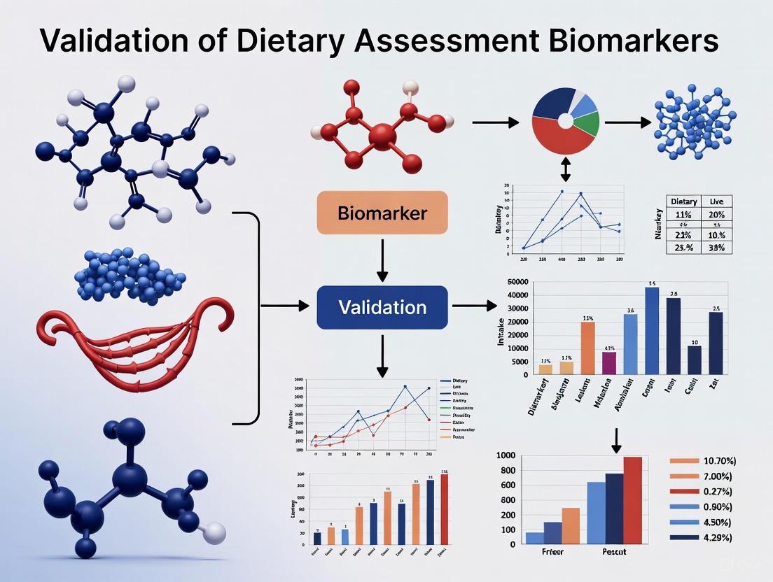 Validating Dietary Biomarkers: From Foundational Concepts to Advanced Applications in Research and Drug Development