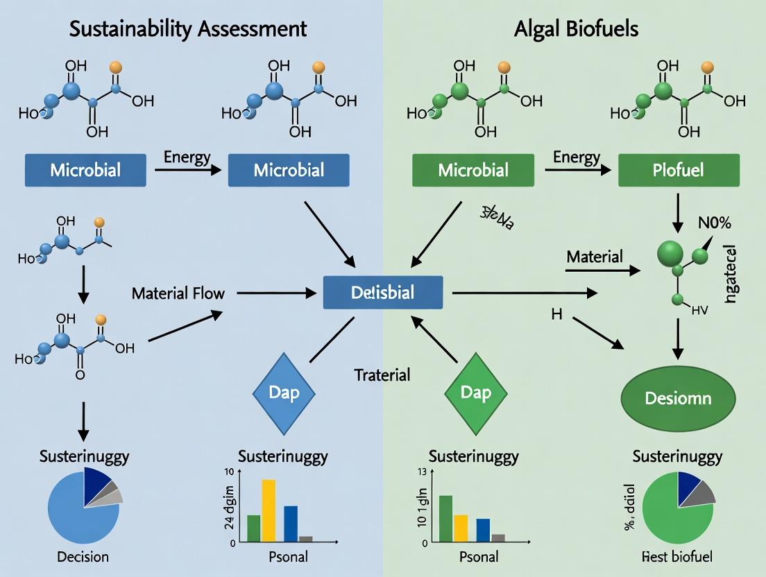 Comparative Sustainability Assessment: Microbial Biofuels vs. Algal Biofuels for Advanced Bioenergy