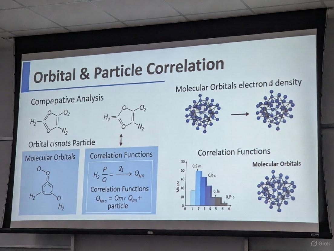 Orbital and Particle Correlation in Drug Discovery: A Comparative Analysis of Methods and Applications