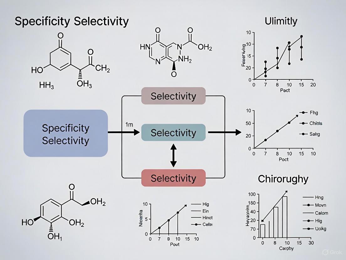 Specificity vs Selectivity in Organic Analysis: Assessment Strategies for Pharmaceutical and Biomedical Research