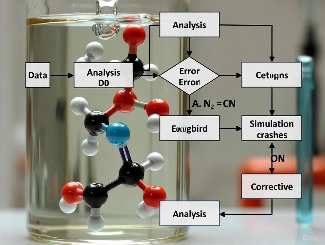 Molecular Dynamics Simulation Crashes: A Comprehensive Guide from Prevention to Recovery for Biomedical Researchers
