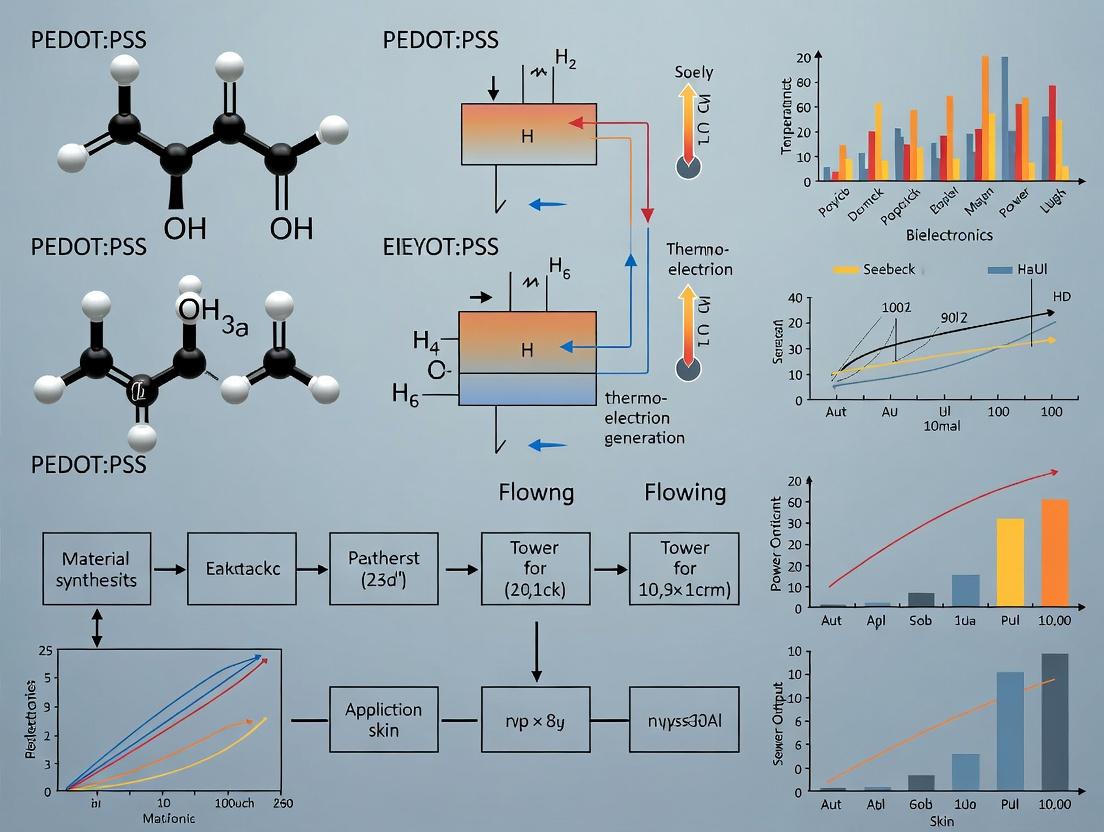 PEDOT:PSS Thermoelectric Generators: Powering Next-Generation Skin Electronics for Biomedical Applications