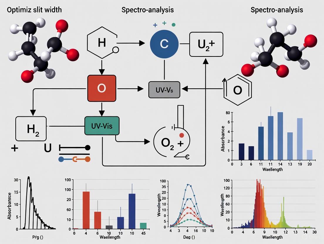 Optimizing Slit Width in Pharmaceutical UV-Vis Spectroscopy: A Guide to Enhanced Accuracy, Sensitivity, and Green Analysis