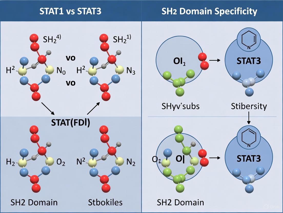 STAT1 vs STAT3 SH2 Domain Specificity: Structural Insights, Inhibitor Design, and Therapeutic Implications
