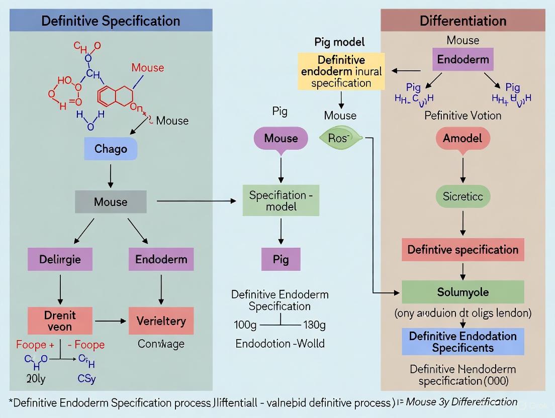 Definitive Endoderm Specification: A Cross-Species Guide to Mouse and Pig Models for Disease Research