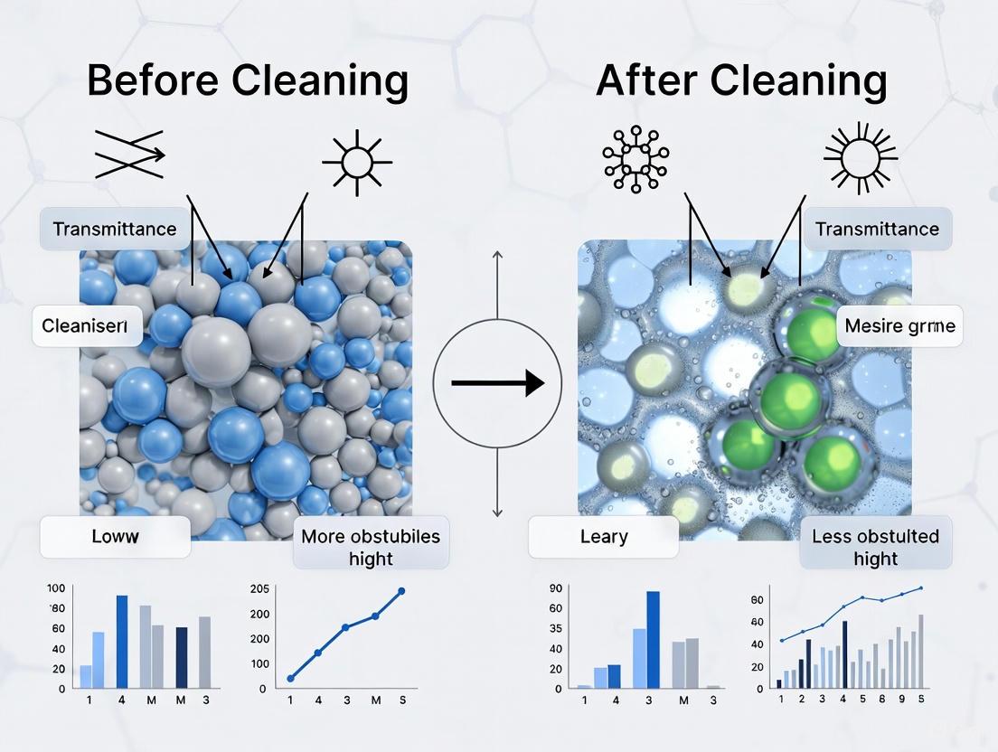 Quantifying Light Transmittance Restoration: A Pre- and Post-Cleaning Analysis for Laboratory and Clinical Environments