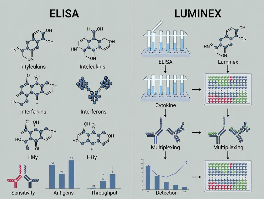 ELISA vs. Luminex: A Comprehensive Guide to Choosing the Right Cytokine Quantification Assay