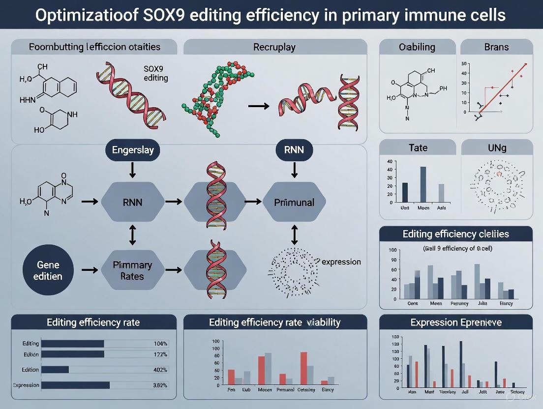 CRISPR-Mediated SOX9 Editing in Primary Immune Cells: Strategies for Enhancing Efficiency and Therapeutic Application
