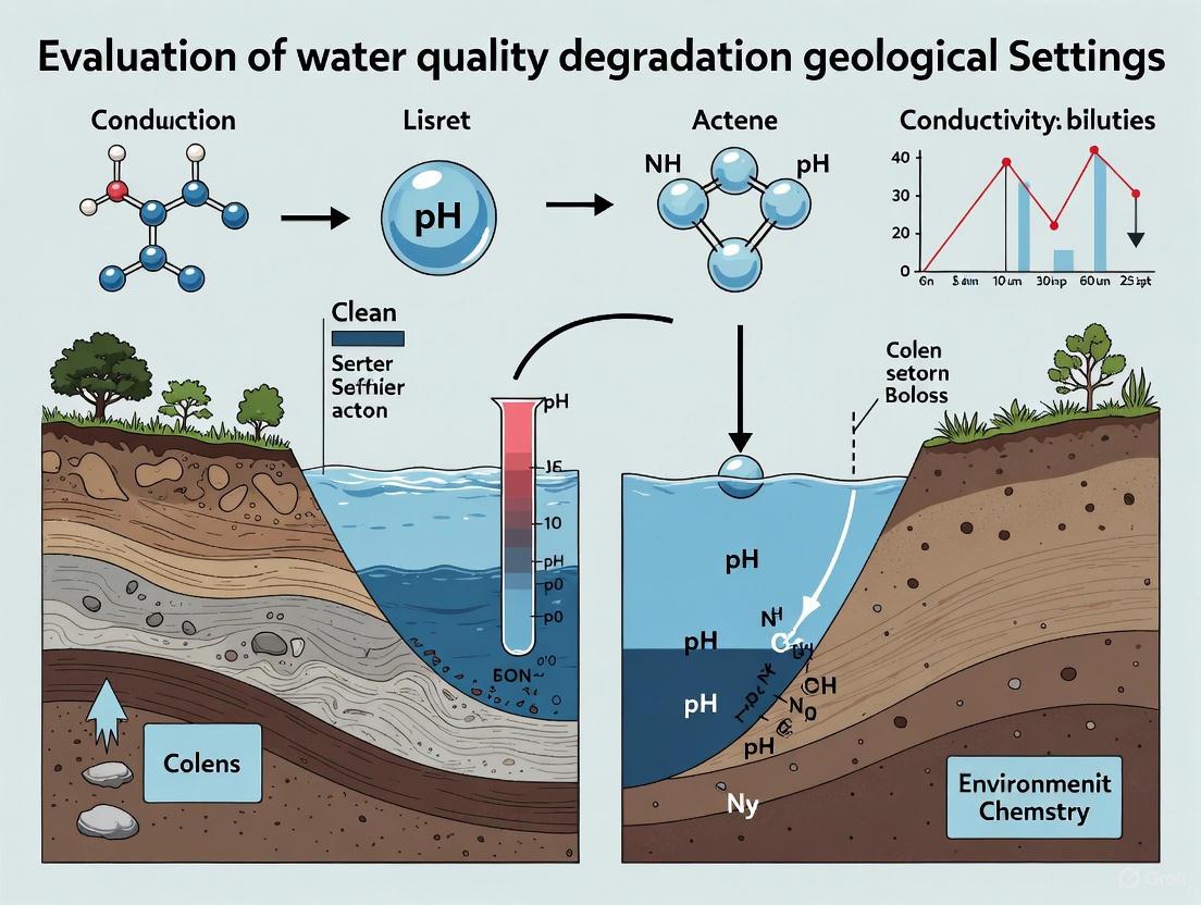 Geological Influences on Water Quality Degradation: Assessment, Impacts, and Remediation Strategies