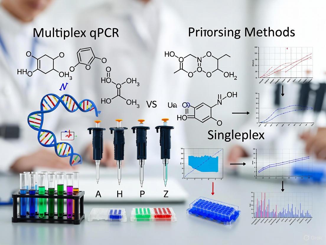 Multiplex qPCR vs. Singleplex: A Strategic Guide for Robust Cancer Panel Validation
