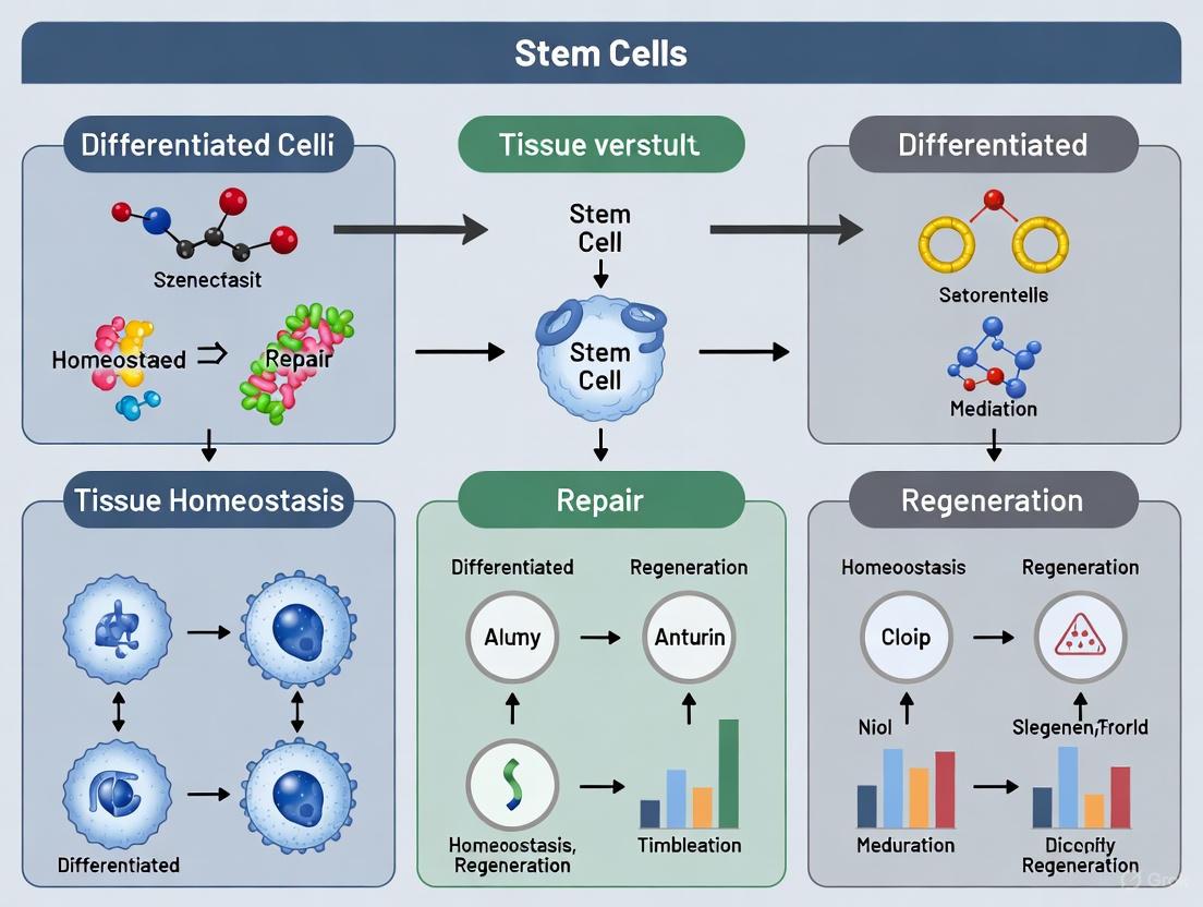 Stem Cells in Tissue Homeostasis, Repair, and Regeneration: Biological Mechanisms and Therapeutic Frontiers